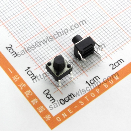 6 * 6 * 6.5mm Micro Switch Key Switch Button 4Pin Vertical