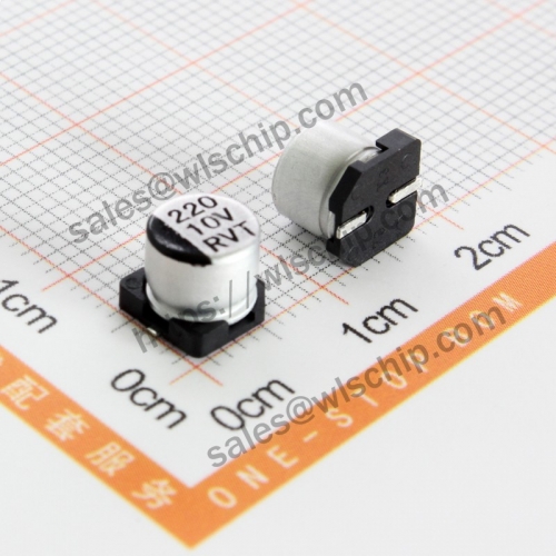 SMD aluminum electrolytic capacitor 10V 220uF 6.3 * 5.4mm