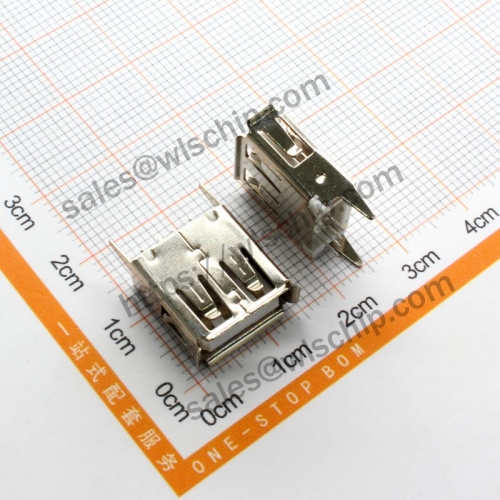 USB connector A female 180 degrees straight pin straight plug high quality