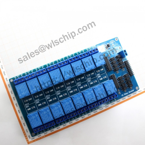 Relay module 16CH 5V with optocoupler protection