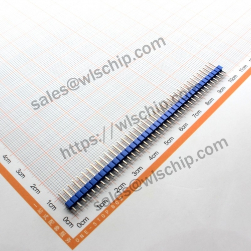 Single row pin 1 * 40Pin copper pin blue pitch 2.54mm high quality