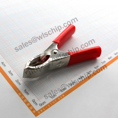 Alligator Clip 30A Sheathed Test Clip Nickel-Iron Plated Power Clip Red
