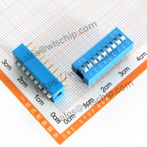 9Pin blue pitch 2.54mm address switch Toggle Switch