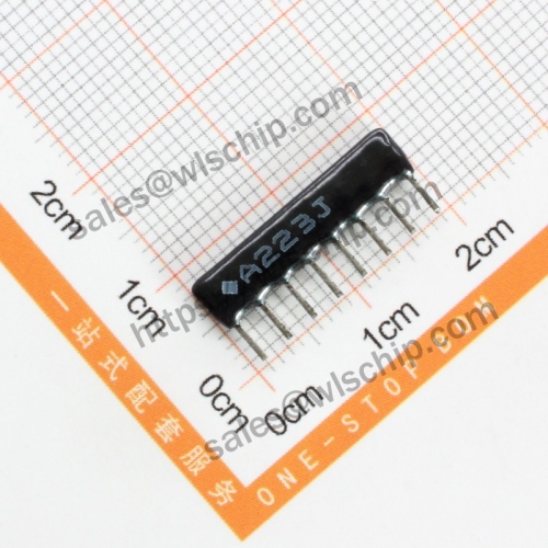Arranged resistor 8P 22K A223J A08-223 pitch 2.54mm