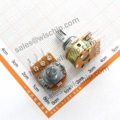 Double potentiometer WH148 B2K 6 feet shank length 15mm