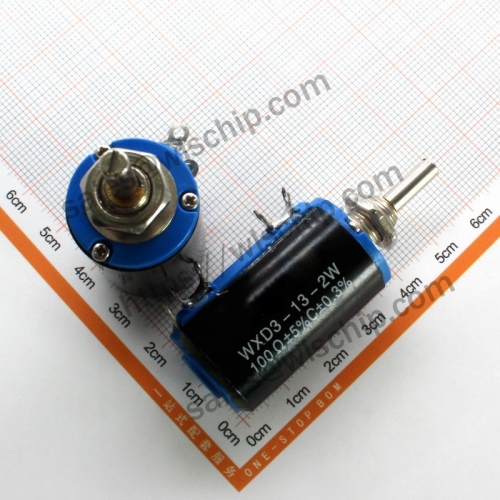 Precision multiturn potentiometer 100R 10 turns WXD3-13-2W (knob purchased separately)