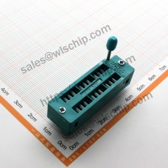 Integrated Circuit Locking Block IC Socket Microcontroller Test Base 24Pin Narrow Body