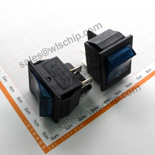 4Pin 2-speed blue light power Boat shape switch Rocker Switch