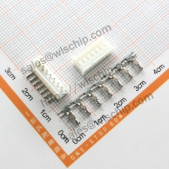 PH2.0 terminal block plug-in connector pitch 2.0mm plug + bent pin socket + terminal 7Pin