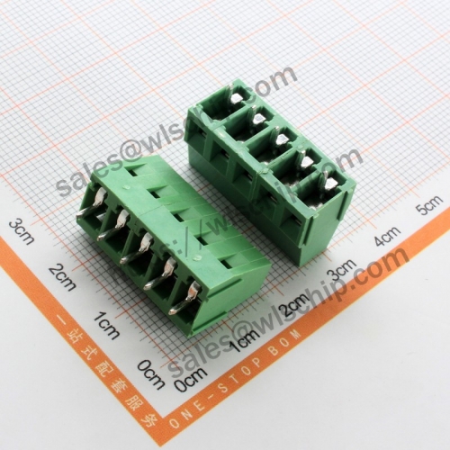 KF128 connector terminal block pitch 5.0mm copper buckle KF128 5Pin splicable