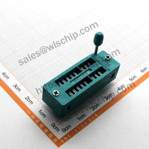 Integrated Circuit Locking Base IC Socket Microcontroller Test Base 20Pin