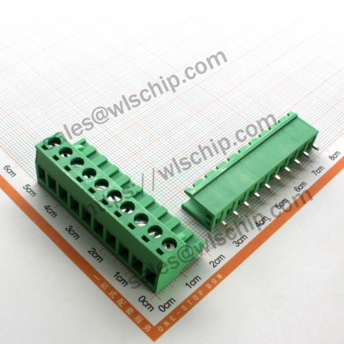 KF2EDGK terminal block plug-in connector pitch 5.08mm straight pin + socket 10Pin