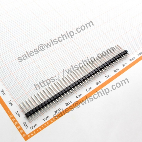 Single row pin header 1 * 40Pin 15mm pitch 2.54mm high quality