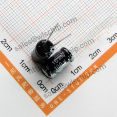 DIP In-line aluminum electrolytic capacitor 100V 10uF 6 * 11mm