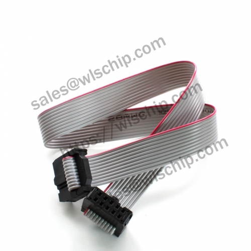 10PinAVR connecting line Gray line pitch 2.54mm double-headed cable length 30CM