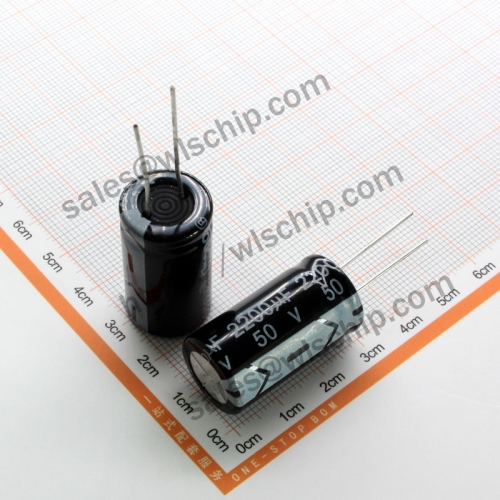 DIP In-line aluminum electrolytic capacitor 50V 2200uF 16 * 31mm