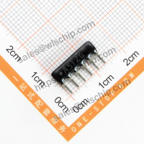 Arranged resistor 6P 5.1K A512J A06-512 pitch 2.54mm