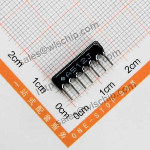 Arranged resistor 7P 5.1K A512J A07-512 pitch 2.54mm
