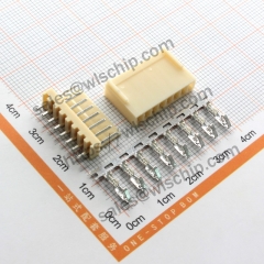 KF2510 connector connector pitch 2.54mm plastic shell + straight pin holder + terminal 8Pin