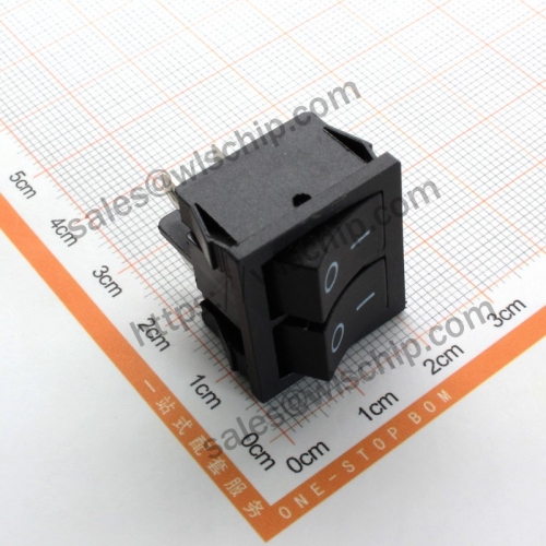 KCD5 Duplex 4Pin 2 files black no light button power switch