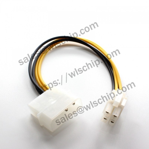 D-type interface to small 4P P3 power cord large 4Pin to square 4Pin