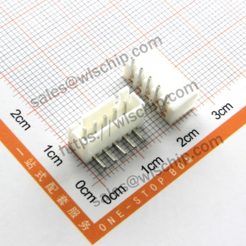 XH2.54 Connector Terminal Pitch 2.54mm 5Pin Looper Seat 90 °