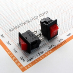 KCD11 Boat shape switch Rocker Switch 3Pin 2 files 10 * 15mm red no light