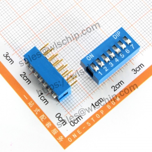 7Pin blue pitch 2.54mm address switch Toggle Switch