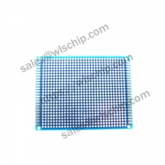 Double-sided spray tin blue oil board 7 * 9CM blue pitch 2.54mm PCB board