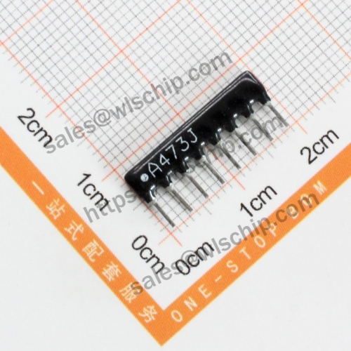 Arranged resistor 8P 47K A473J A08-473 pitch 2.54mm