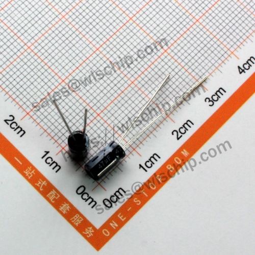 DIP In-line aluminum electrolytic capacitor 16V 22uF 4 * 7mm