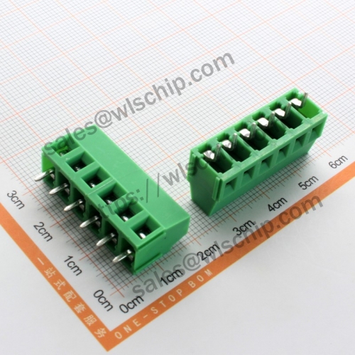 KF128 connector terminal block pitch 5.0mm copper buckle KF128 6Pin splicable