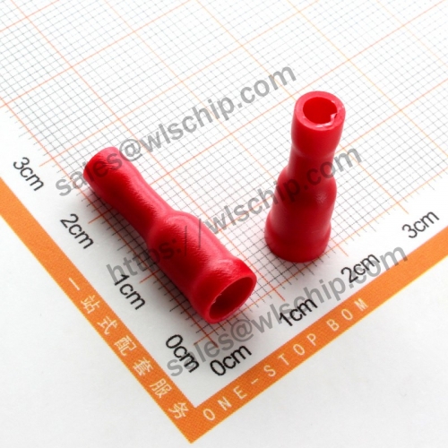 Cold-pressed terminal block butt joint red FRD1-156 female