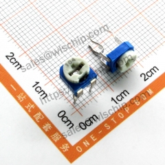Horizontal adjustable resistor blue and white 100K ohm 104 high quality