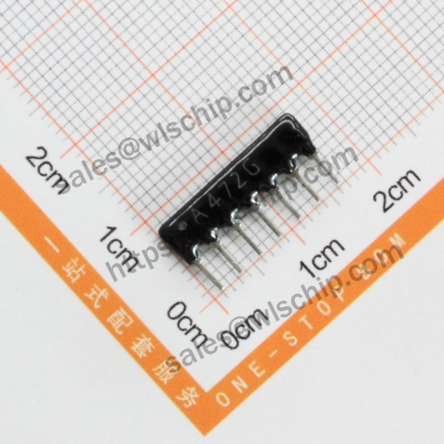 Arranged resistor 7P 4.7K A472J A07-472 pitch 2.54mm