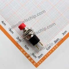 BP05A switch 2-pin automatic lock gold-plated pin red round button switch