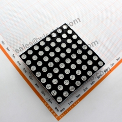 LED dot matrix 8 * 8 5mm 16-pin total sun 60 * 60mm red light