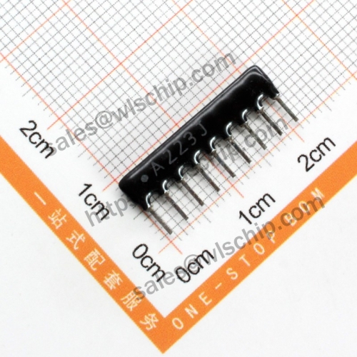 Arranged resistor 9P 22K A223J A09-223 pitch 2.54mm