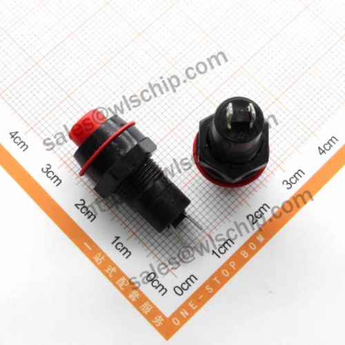 DS-211 2Pin Unlocked Red Round Button Switch