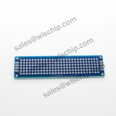 Double-sided tin spray blue oil board 2 * 8CM blue pitch 2.54mm PCB board