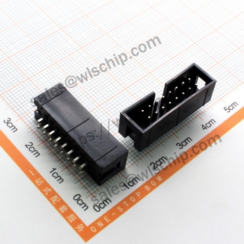 Simple horn socket cable plug JTAG socket pitch 2.54mm DC3-16Pin straight pin
