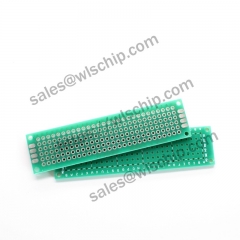 Single-sided spray tin green oil board green 2 * 8CM PCB 2.54mm pitch