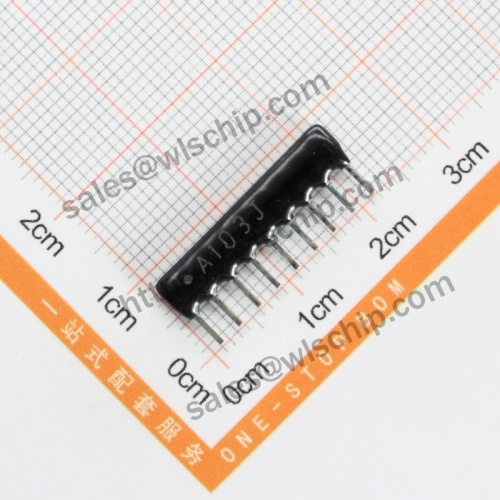 Arranged resistor 9P 10K A103J A09-103 pitch 2.54mm