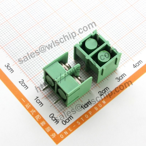 KF7.62 terminal block connector pitch 7.62mm bent pin + socket can be spliced ​​2Pin green