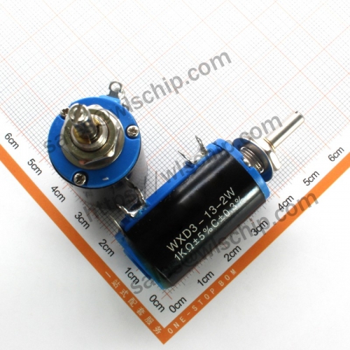 Precision multiturn potentiometer 1K 10 turns WXD3-13-2W (knob purchased separately)