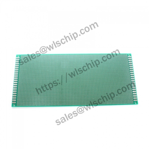Single side spray tin green oil board green 10 * 22CM 2.54mm PCB board