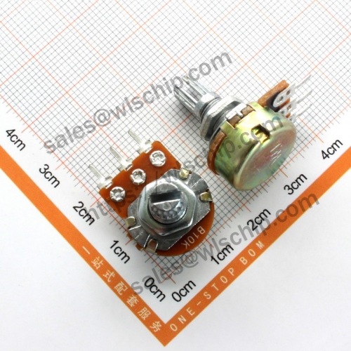 Single potentiometer WH148 B10K 3 feet shank length 15mm