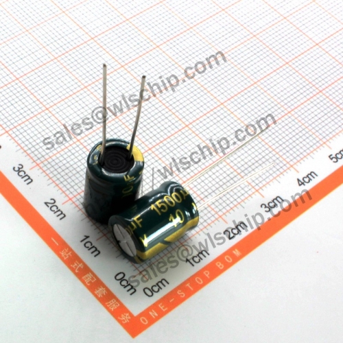DIP In-line aluminum electrolytic capacitor 10V 1500uF 10 * 13mm