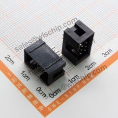 Simple horn socket cable plug JTAG socket pitch 2.54mm DC3-6Pin straight pin