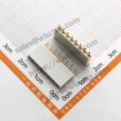 Single row female pin header socket female 2.54mm pitch 1x8Pin white